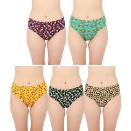 PRINTED PANTY (6 Pcs) IN DARK, LIGHT AND WHITE COLOUR- INNER ELASTIC