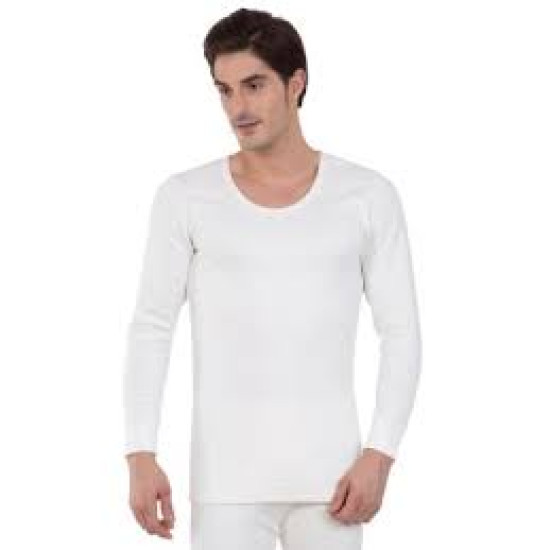 JOCKEY THERMAL INNER FOR MENS ROUND NECK FULL SLEEVE (White And Charcole)   J-2401