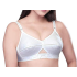 Shalini Cotton Bra (2Pcs) Kiran Elastic Strap White Plain Non-Padded