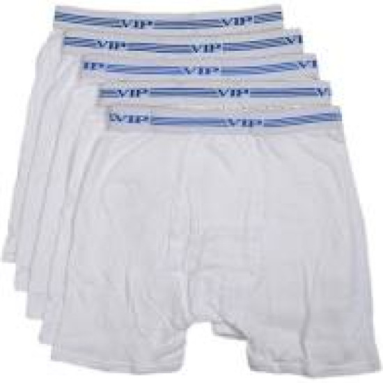 VIP ADVANTA MEN'S TRUNK BRIEF (4 Pcs) BOXER UNDERWEAR (WHITE & COLOUR)